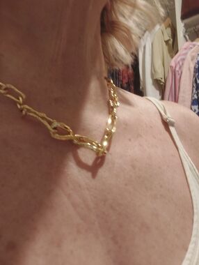 NWOT Missoma Gold Chunky Link Necklace - Elegant Statement Chain